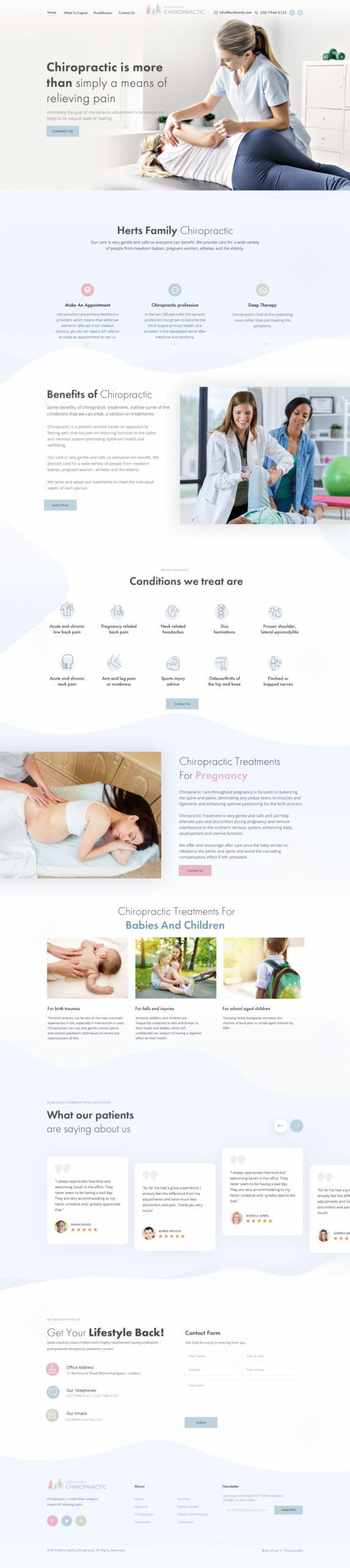 Landing Page - Clínica de Quiropraxia